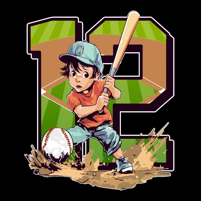 Baseball Geburtstag - 12 Jahre Alter Junge - 12.