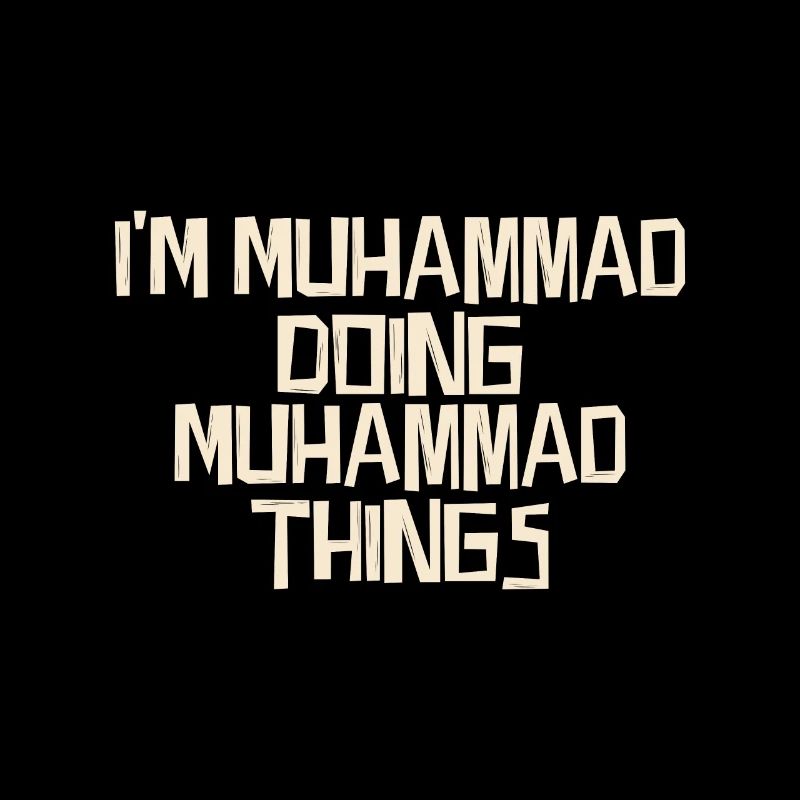 Je suis Muhammad en train de faire des choses de Muhammad