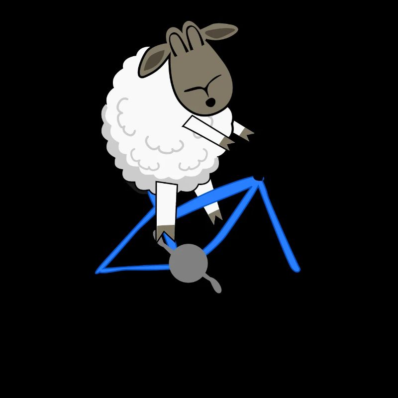 Moutons à vélo