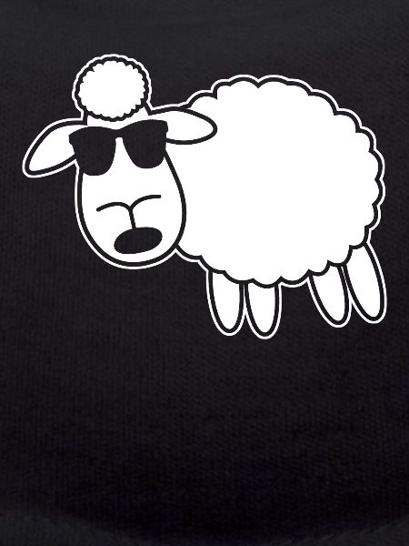 Schaf mit Sonnenbrille