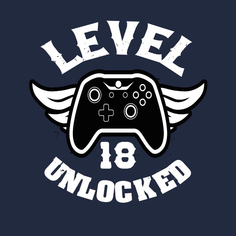 Level 18 Unlocked 18 Geburtstag