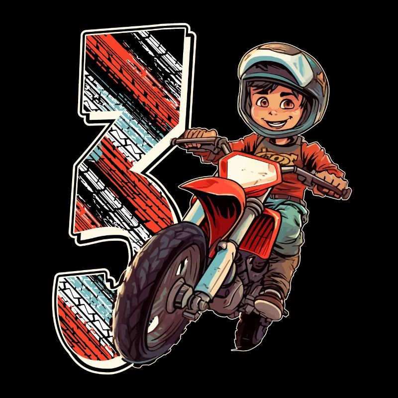 Ich Bin 3 Motocross Kid - Motocross