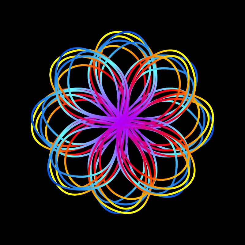 étoile colorée