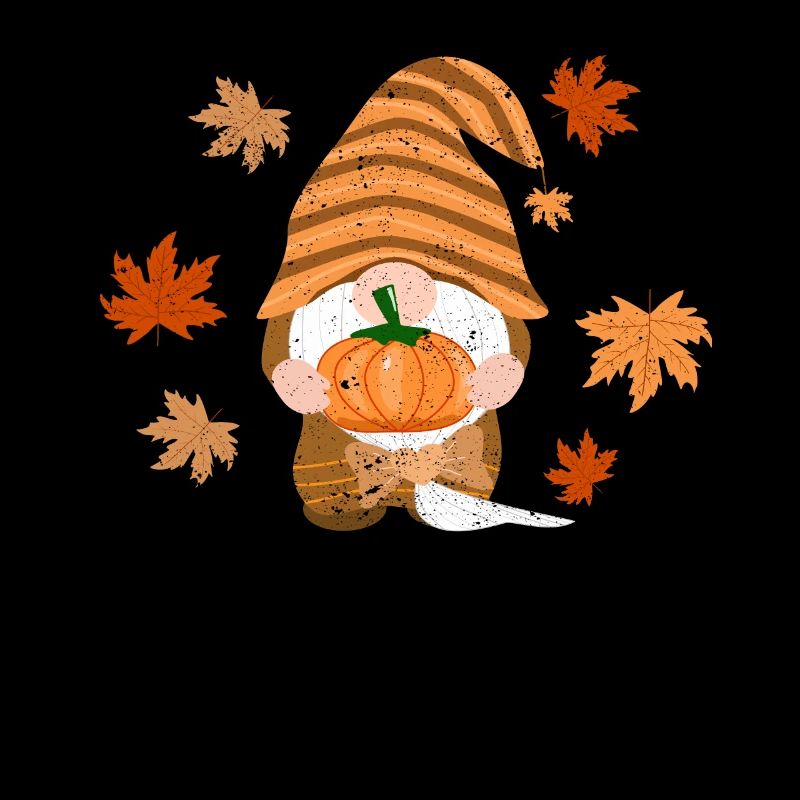 Gnome Autumn Leaves Autumn Lover Cute