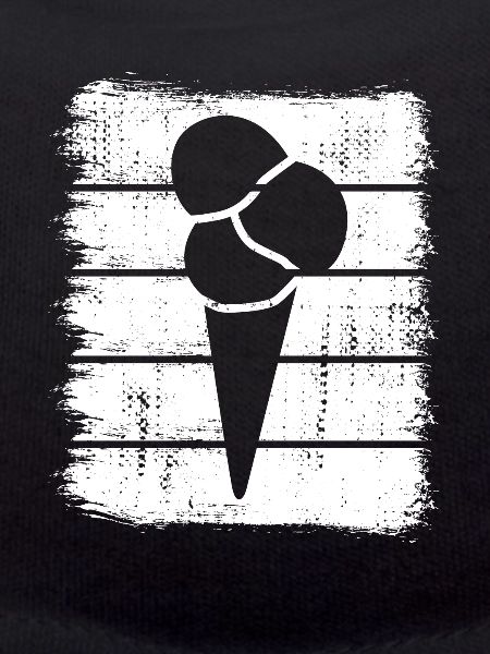 Ice cream in a waffle