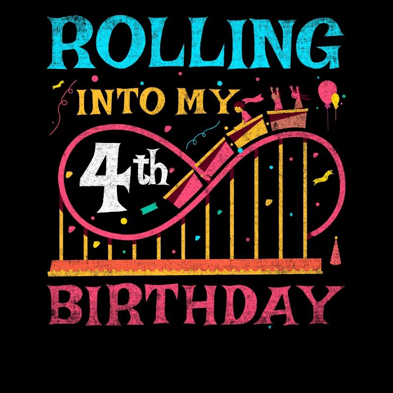Roller Coaster Kid - Rolling Into My 4th Birthday
