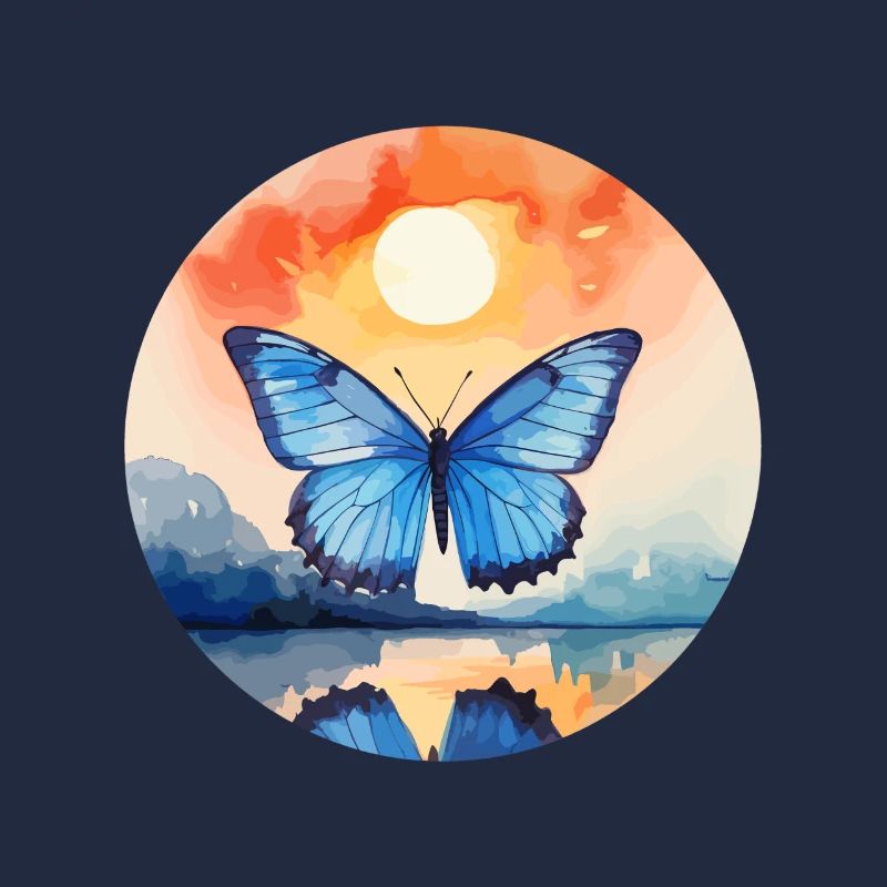 Blauer Morpho-Schmetterling