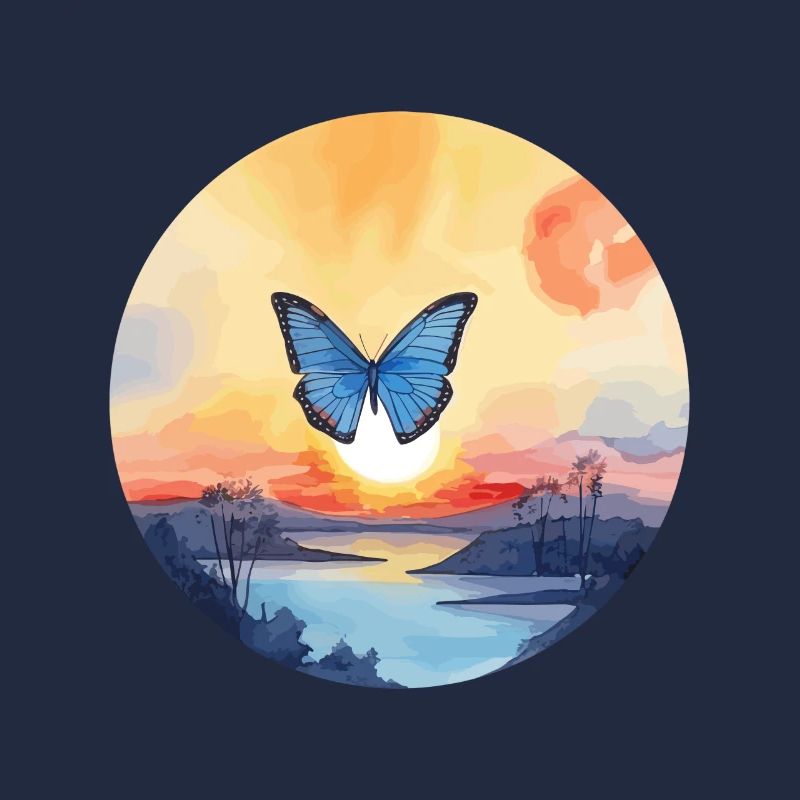 Morpho Papillon Bleu