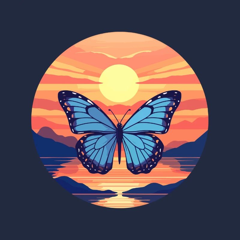 Morpho Papillon Bleu