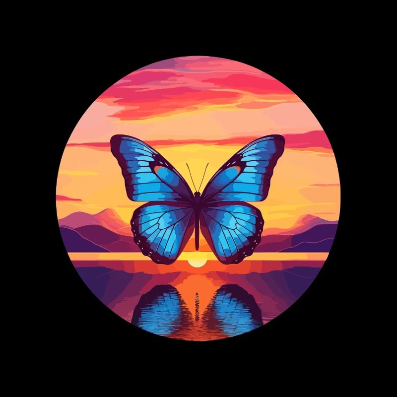 Morpho Papillon Bleu