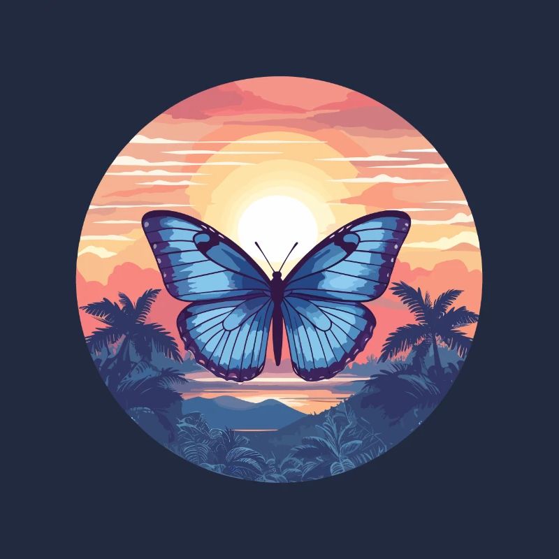 Morpho Papillon Bleu