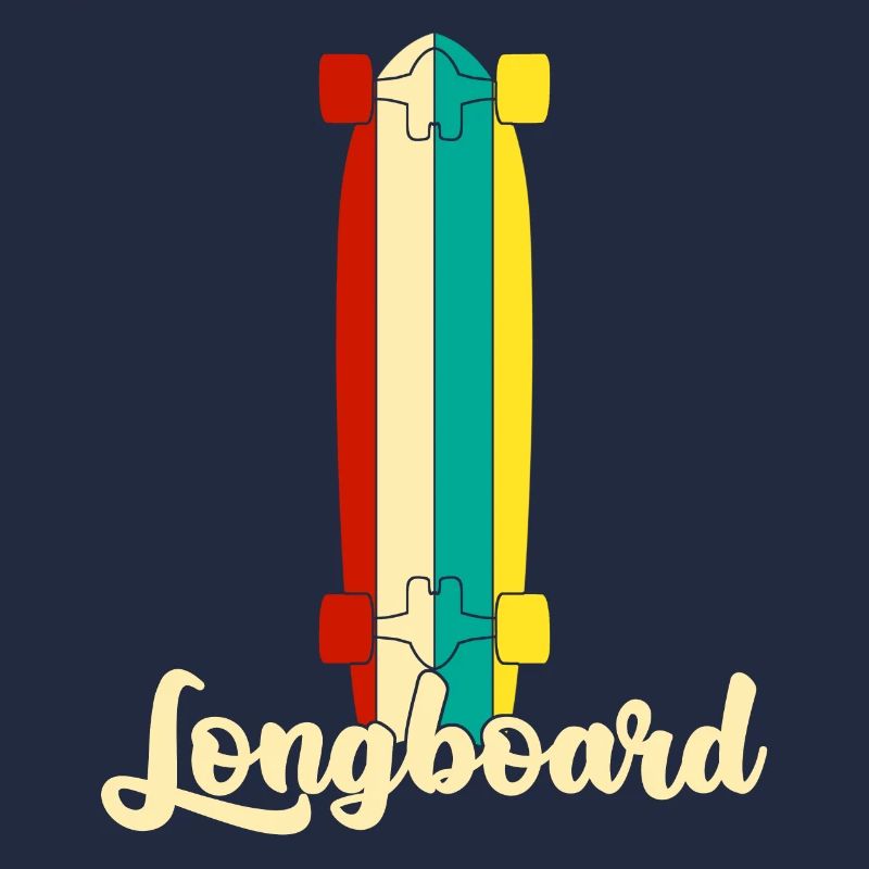 Longboard Longboarding Retro Longboarder