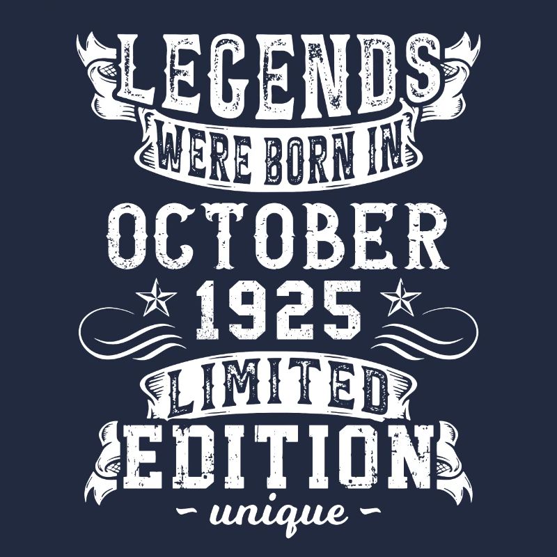 Date de naissance: Octobre 1925 année, Edition limitée