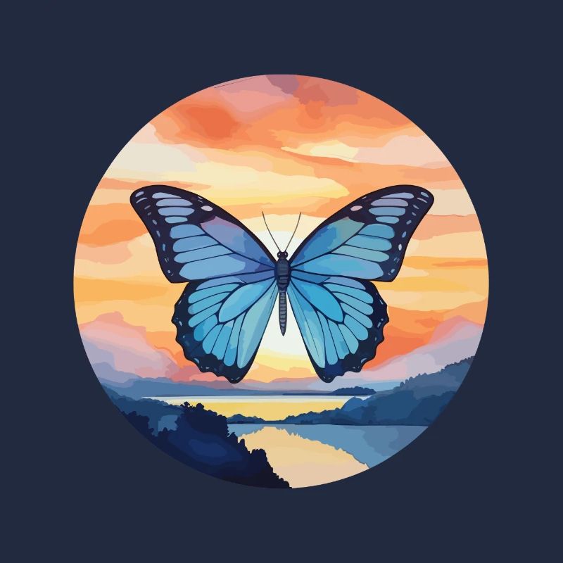 Morpho Papillon Bleu