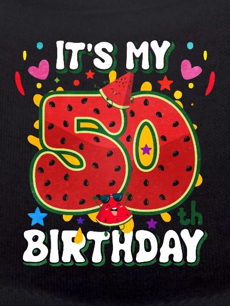50th Birthday Watermelon