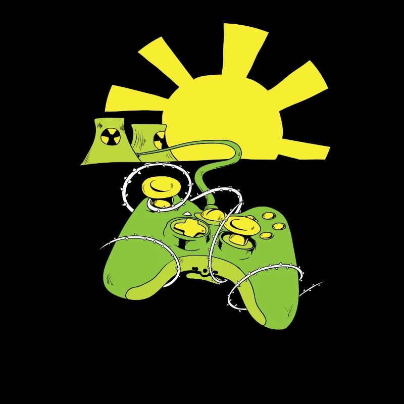 Over 9000 nuclear plant gaming controller gamer