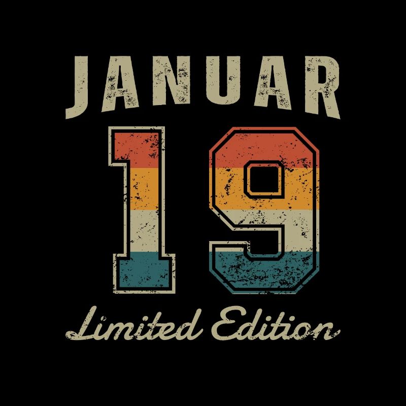 Geburtstag: Januar 2019 - Limited Edition Retro