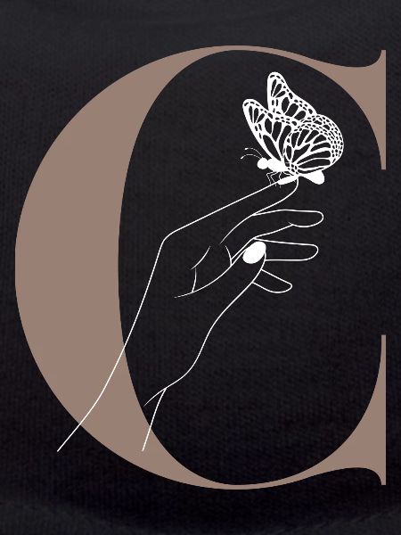 letter C magic butterfly