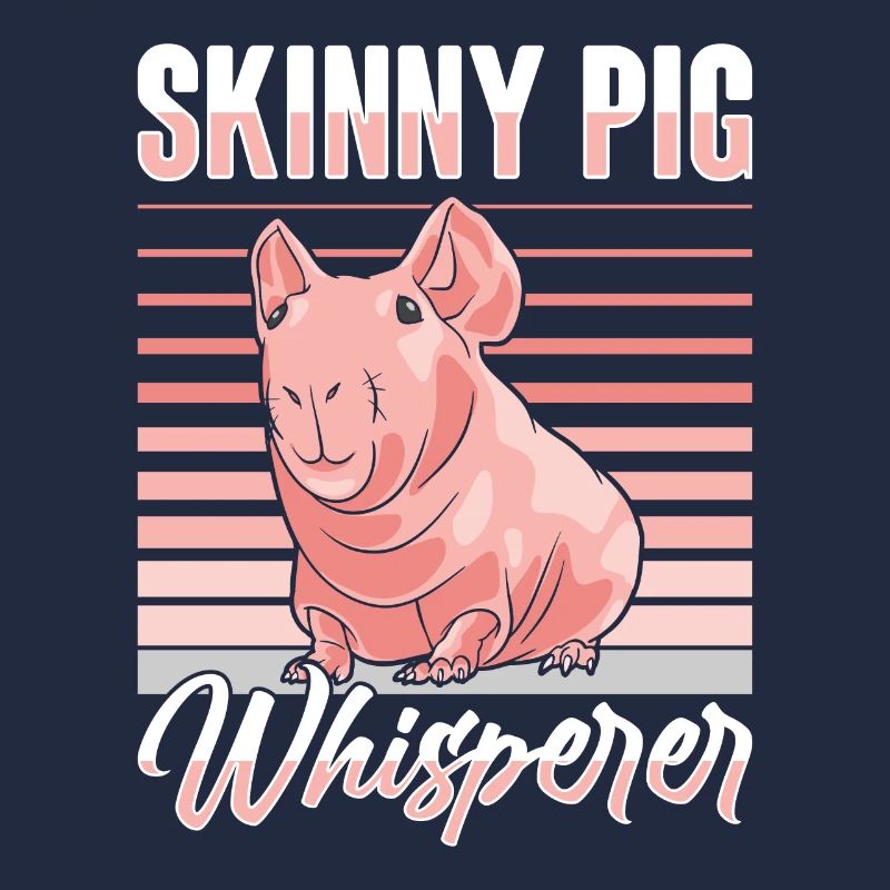 Cochon d’Inde sans poils Cochon maigre