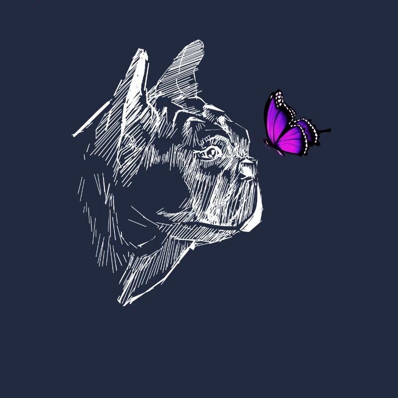 Carlin avec chien papillon