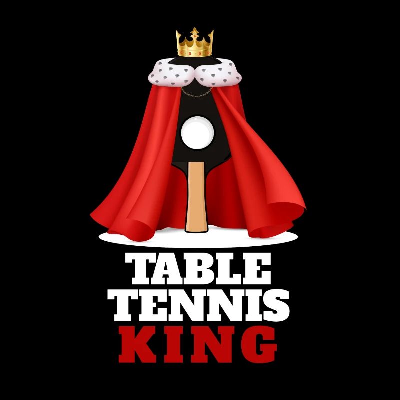 Table tennis king Funny table tennis player