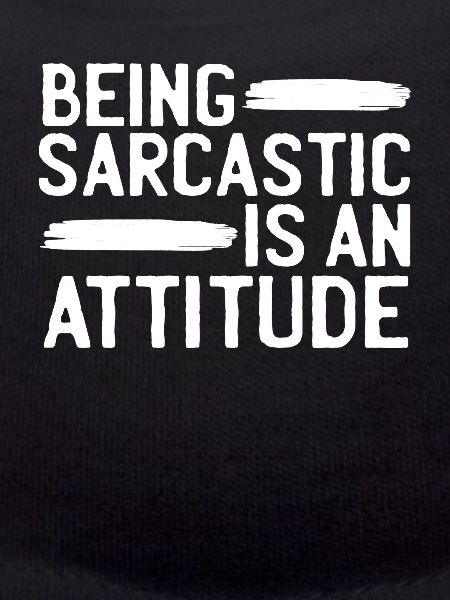 Black humor attitude