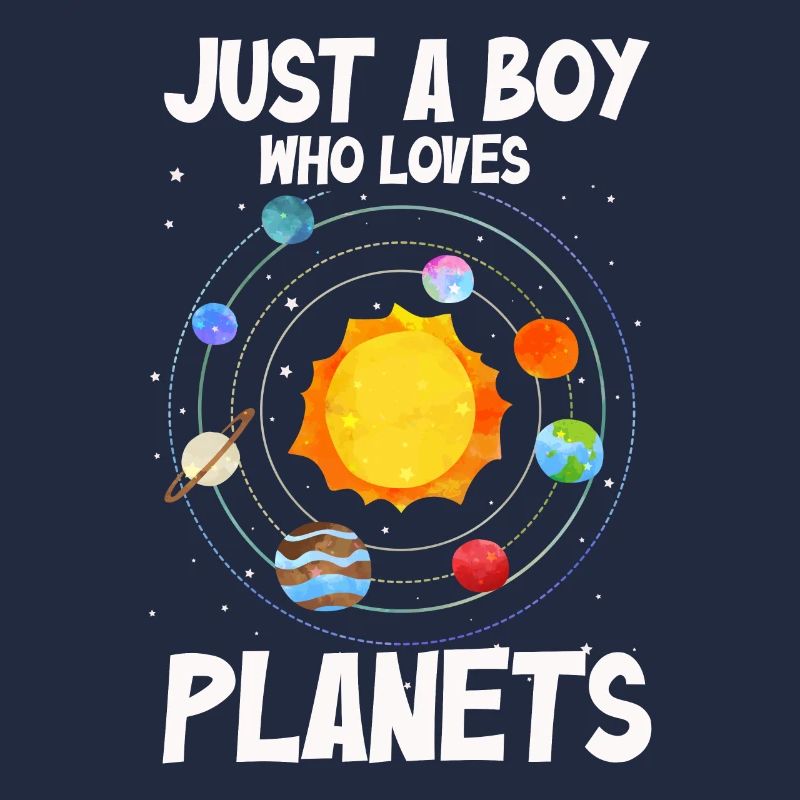 Juste un garçon qui aime les planètes du système solaire