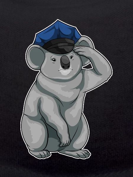 Koala Polizist Polizeimütze Polizei