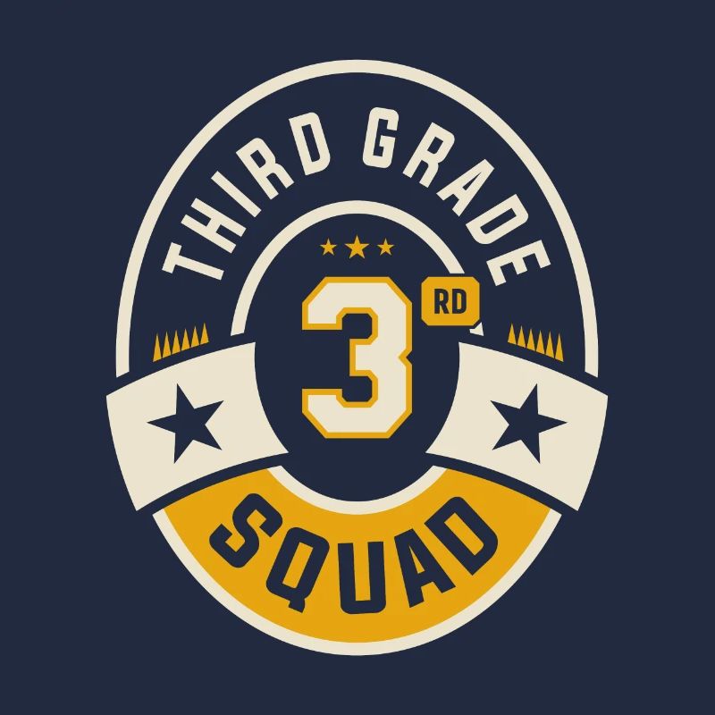 Third 3rd Grade Squad Team Back To School