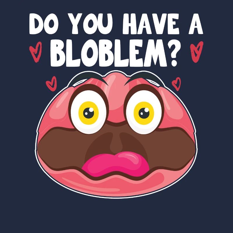 Costume de Blobfish - Visage de poisson Blob laid -
