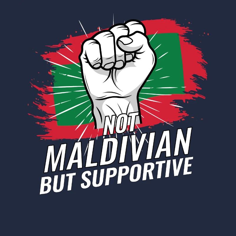Not Maldivian But Supportive Maldives Flag