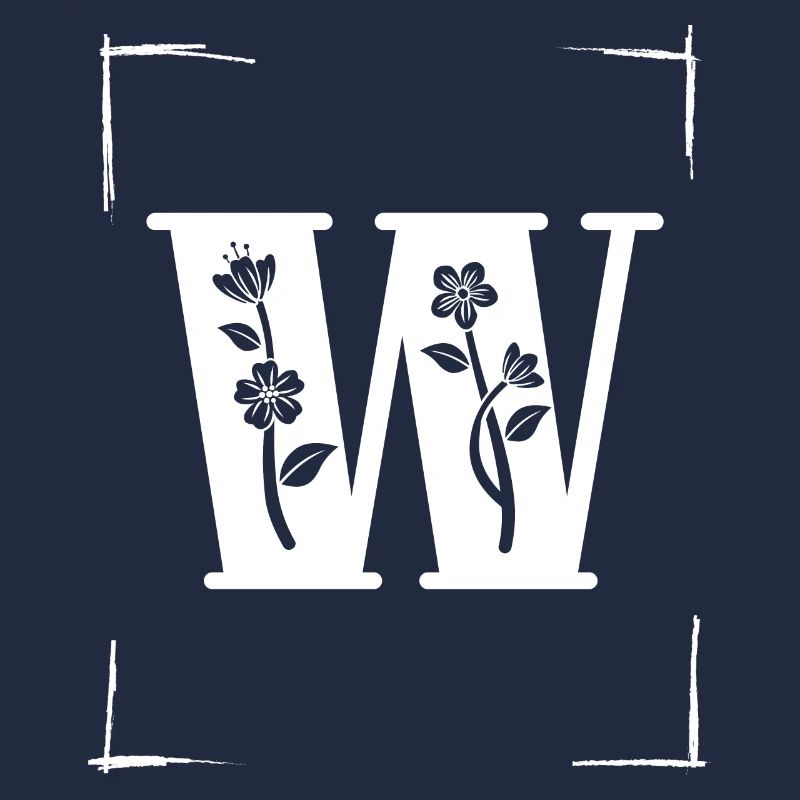letter W initial