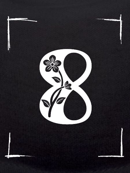 number 8 initial