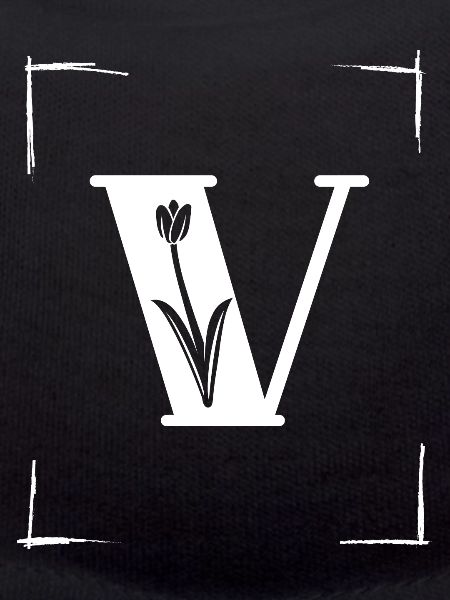 letter V initial
