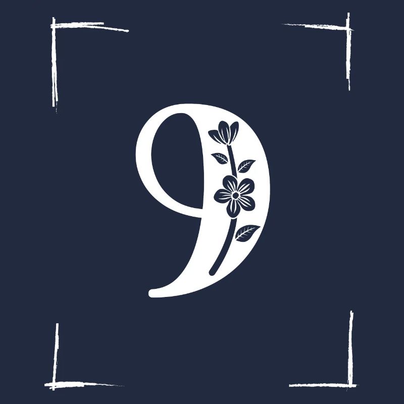 number 9 initial