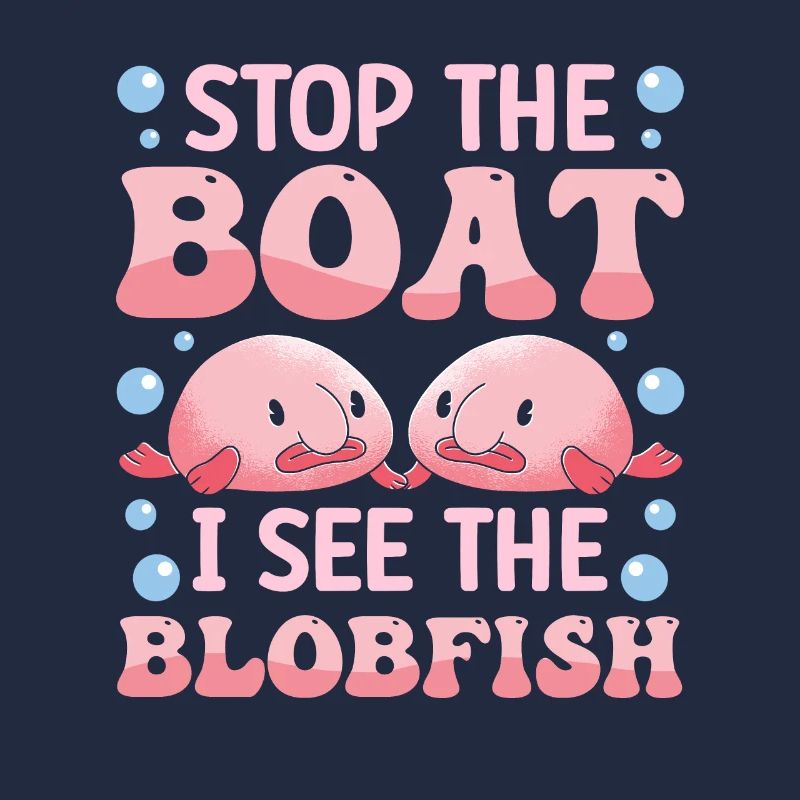 Costume de Blobfish - Visage de poisson Blob laid -