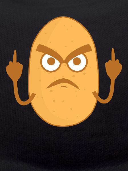 Potato middle finger potatoes