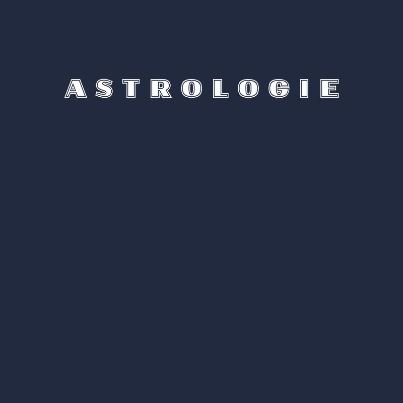 Astrology lettering