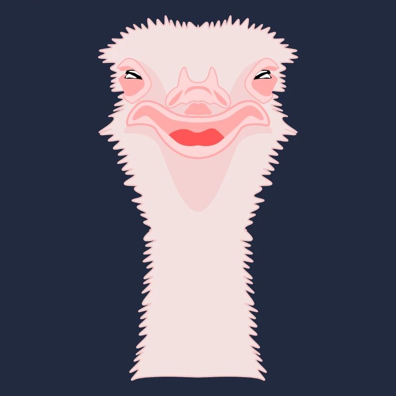 Vogelstrauß lustig