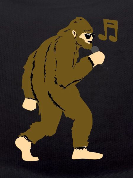Bigfoot sings music