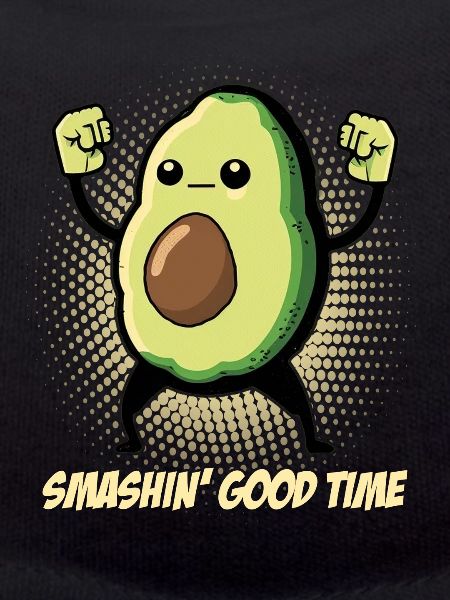Avocado shows off her muscles