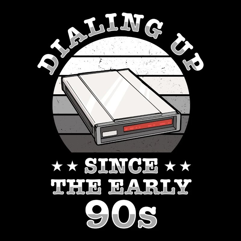 90s Nostalgie Rétro 90s Internet commuté vintage