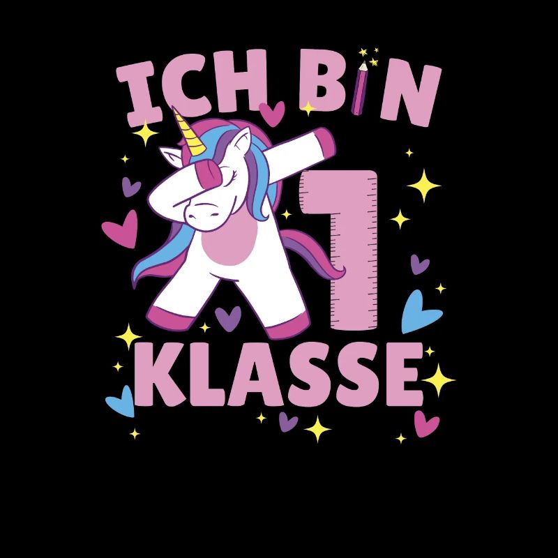 Einhorn Ich bin 1. Klasse