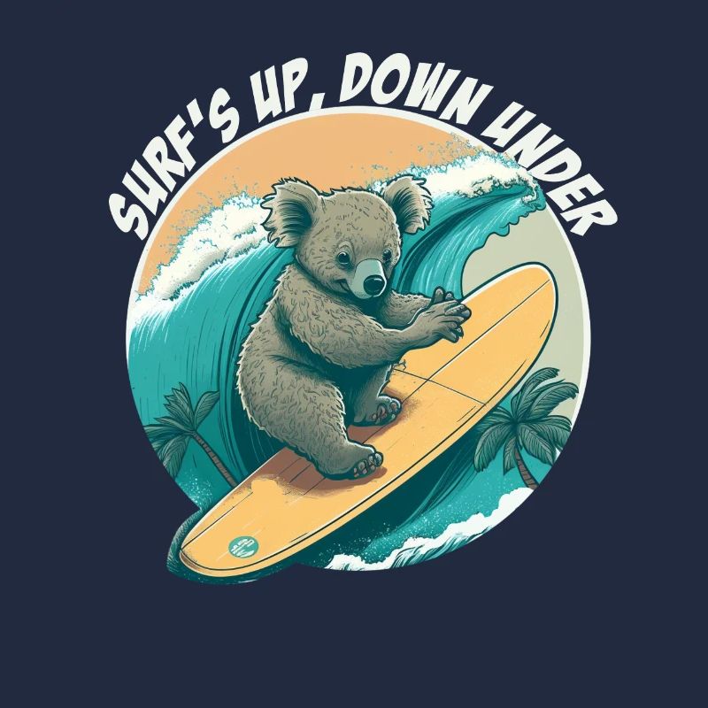 Down under surfender Koalabär