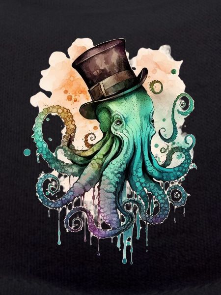 Octophus with cylinder