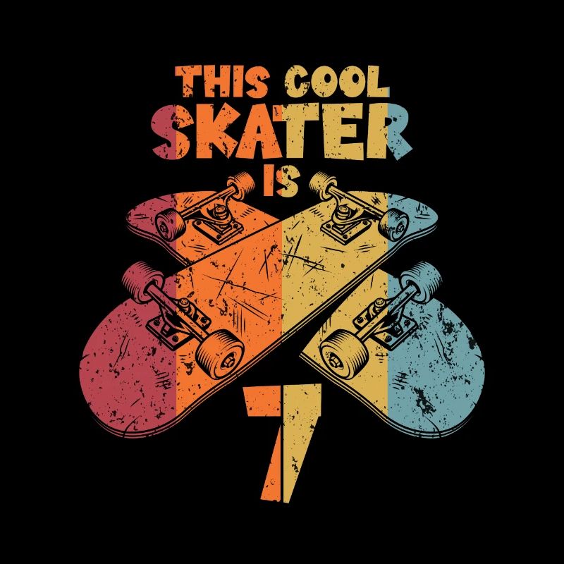 This cool skater is 7