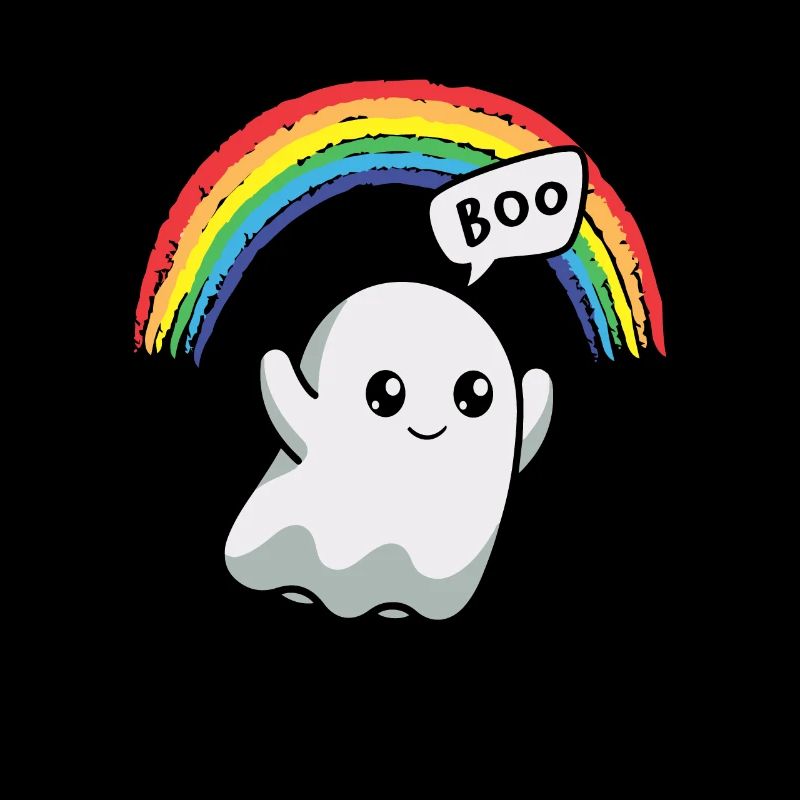 Boo Gespenst Regenbogen Halloween