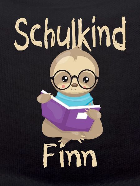 Schulkind Finn Faultier