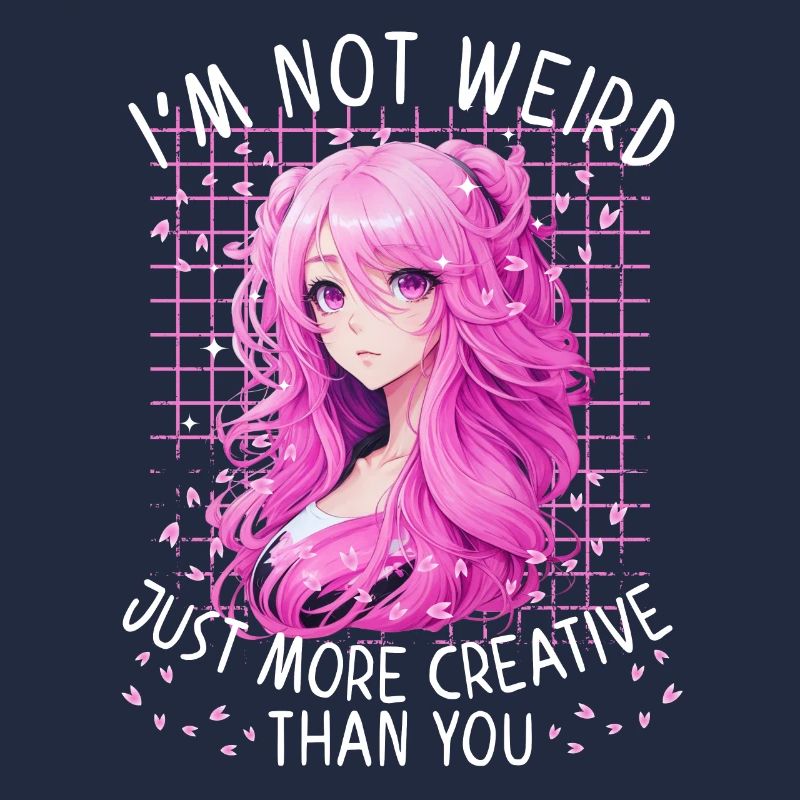 Fille Anime Manga Dire Étrange Creative