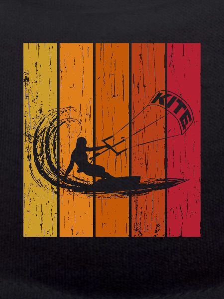Retro Kite Kitesurfer